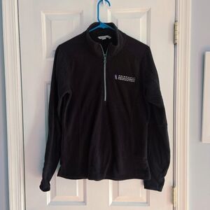 Black Quarter-Zip Astronaut Sweater